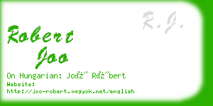 robert joo business card