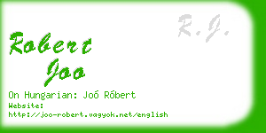 robert joo business card
